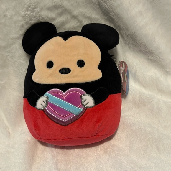Disney Retro Mickey Mouse Valentine Squishmallow - 8” - Picture 1 of 6